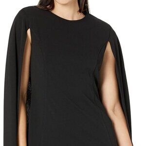 Calvin Klein Short Scuba Cape Dress